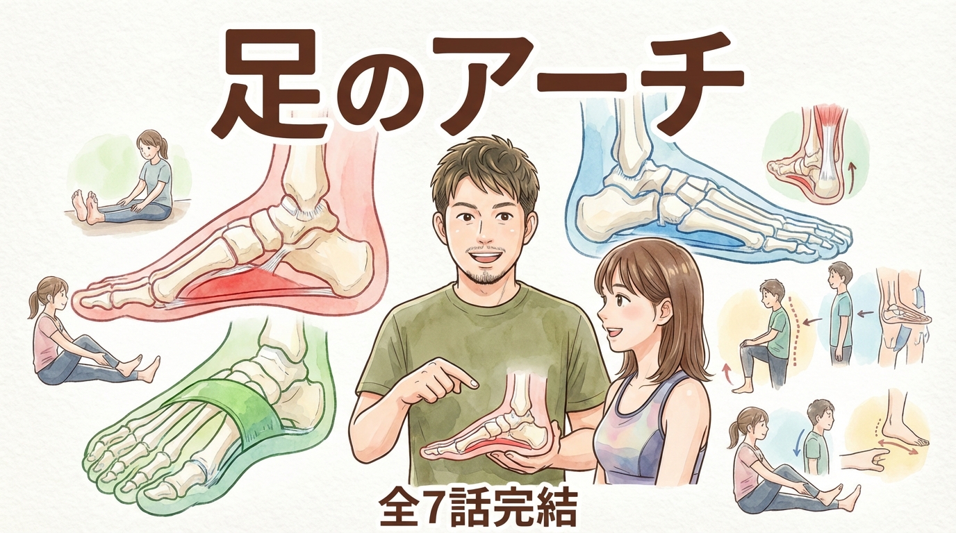 【膝痛と足のアーチ】
