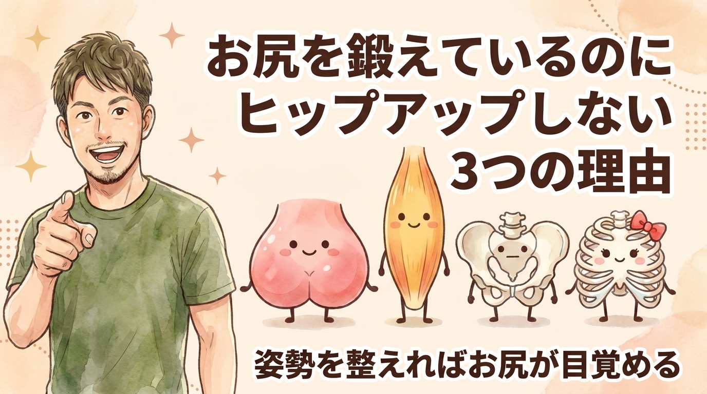 【お尻を鍛えてるのにヒップアップしない⁈】
