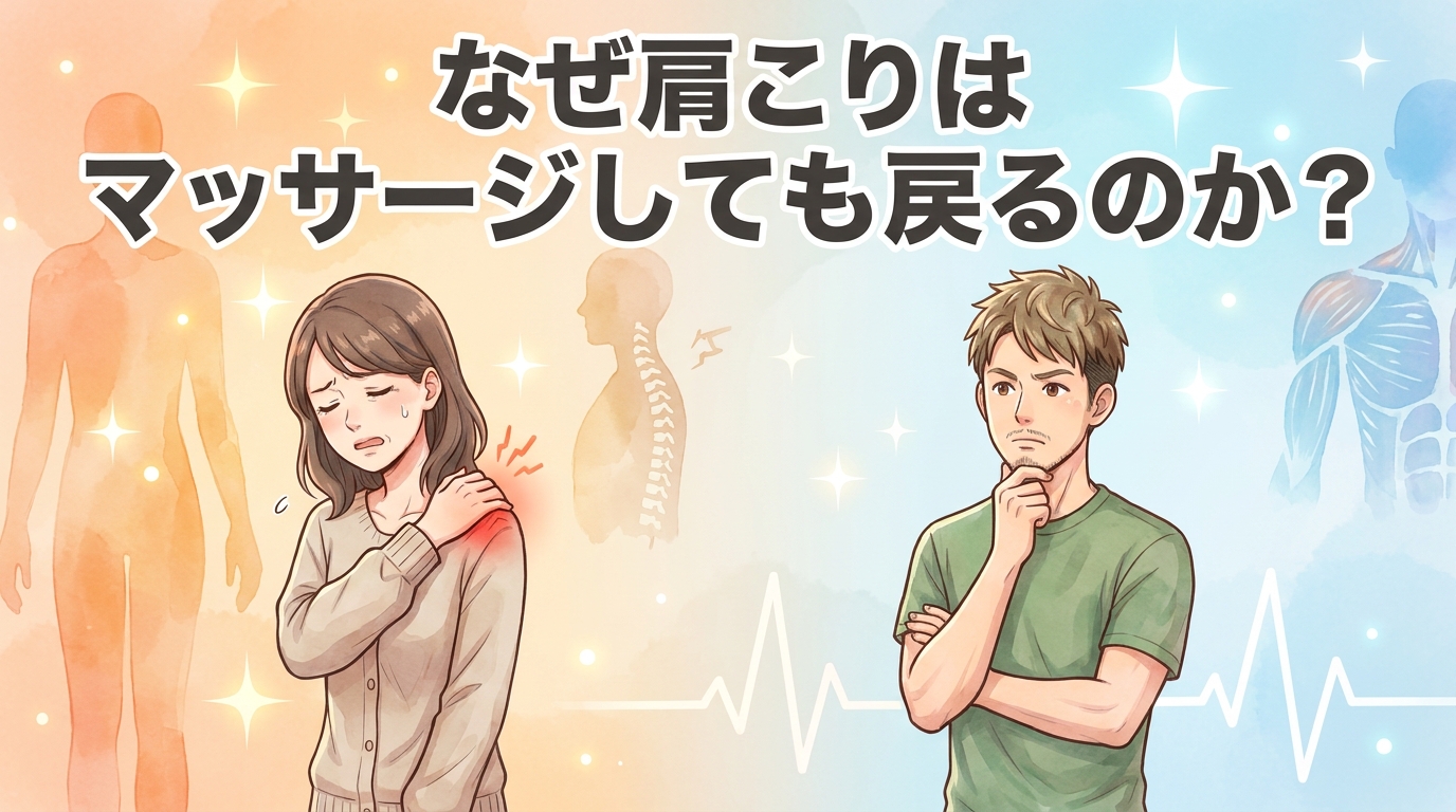 【なぜマッサージしても肩凝りは戻る⁈】