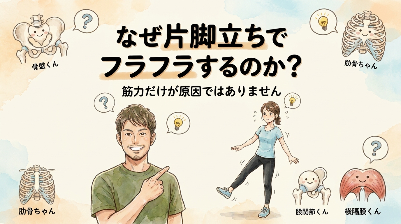 【なぜ片脚立ちでフラフラするのか？】